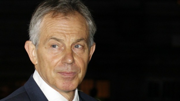 Former Prime Minister Tony Blair.
