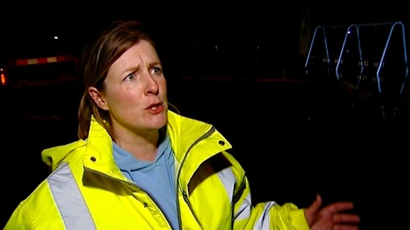 Lady in hi-vis jacket