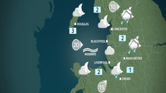 Friday night's weather map for the NW