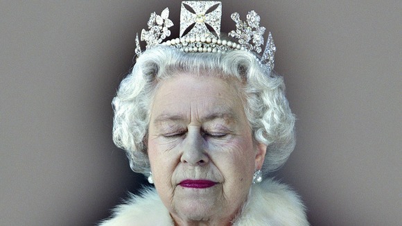 Lightness of Being: Queen Elizabeth II with her eyes closed