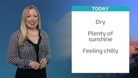 Weather promo shot of Philippa Drew