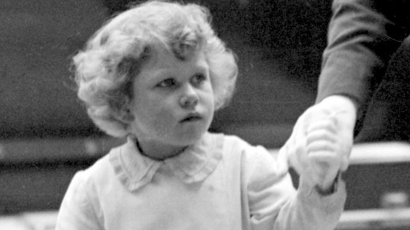 Princess Elizabeth aged 4 at the Royal Tournament at Olympia, London