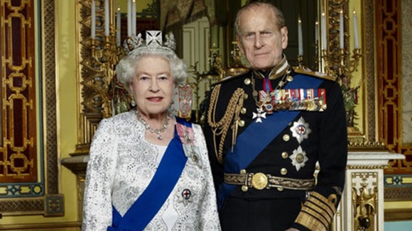 The official Diamond Jubilee portrait of HM Queen Elizabeth II and HRH The Duke of Edinburgh