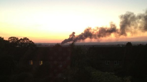 Trading estate fire