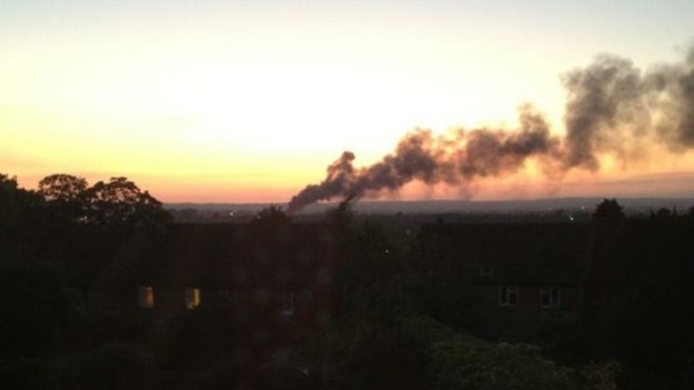 Trading estate fire