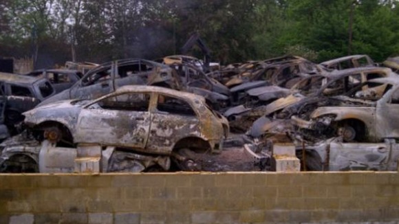 Scrapyard fire