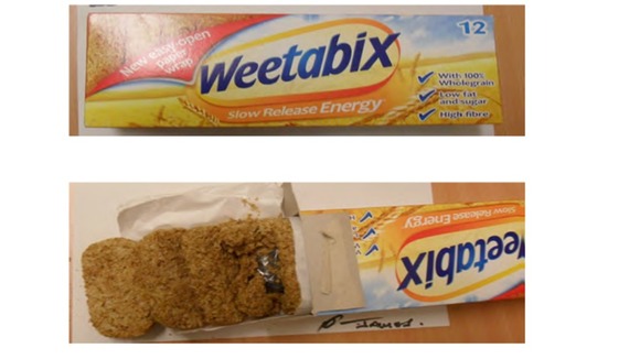 An ordinary box of breakfast cereal contained an unusual free gift.
