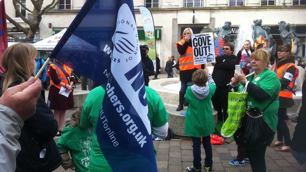 Teachers strike march in Portsmouth