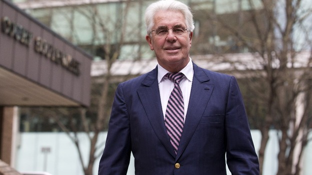 Max Clifford outside Southwark Crown Court.