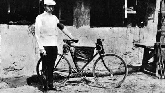 Maurice Garin, the winner of the first Tour de France