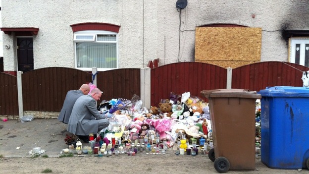 Police say tributes have been removed because of fear of rain