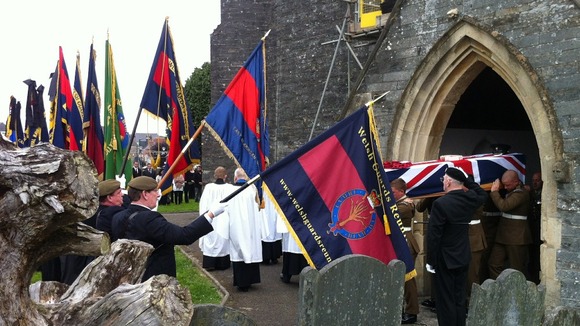 The funeral of Lance Corporal Lee Davies