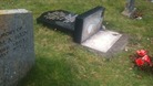 Vandalism in graveyard in Warwickshire