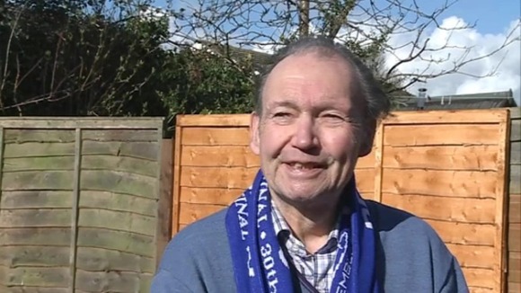 Peterborough United supporter Ray Stratton