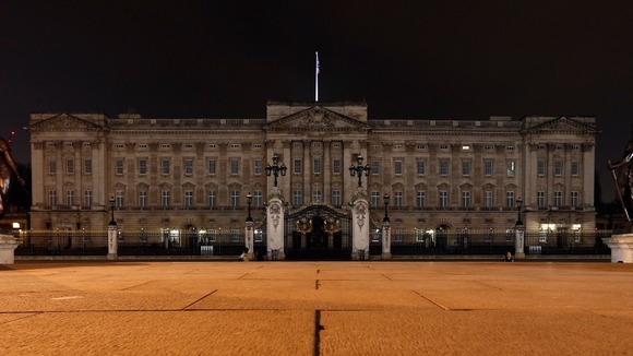 Buckingham Palace during Earth Hour