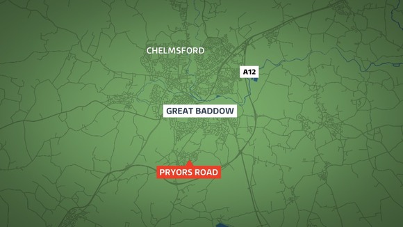 Fire at home in Great Baddow