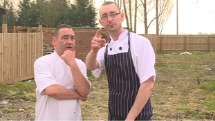 Chefs see plane crash.