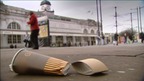 litter on the ground