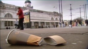 litter on the ground