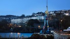The statue looks out to sea from the harbour at Ilfracombe in North Devon.
