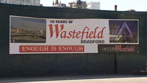 Westfield play on words sign