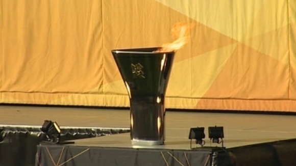 Olympic cauldron in Taunton