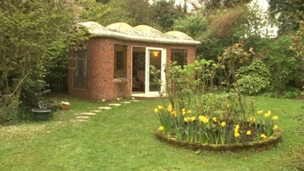 John Hardisty's 'Russian Summerhouse' in his garden in Benton.