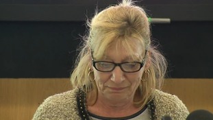 Julie Finch breaks down in tears today.