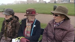 These three friends had been hoping for some sea air.