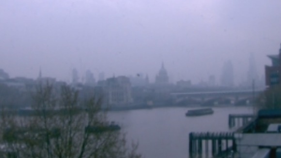 St. Paul's Cathedral can just be seen in the distance.