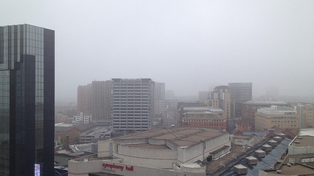 Air pollution continues due to storm blows dust from Sahara desert