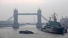 Smog blanketed the London skies on Thursday.