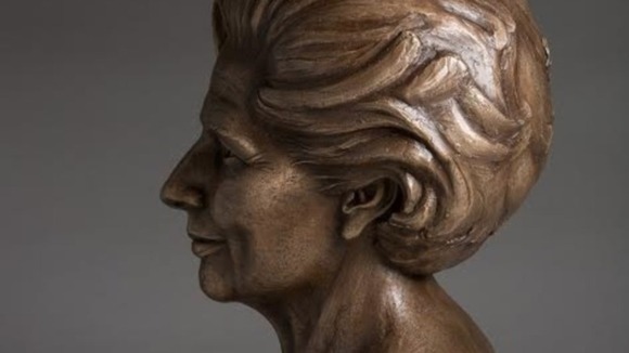 Margaret Thatcher sculpture goes on display at Grantham Museum today.