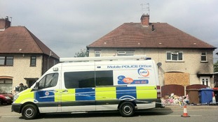 Scene of the house fire in Allenton in Derby earlier this month