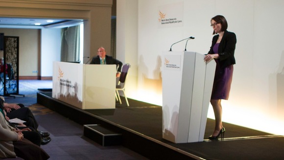 Kirsty Williams at conference 2013