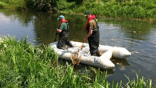 Clean-up operation now underway at Grantham Canal