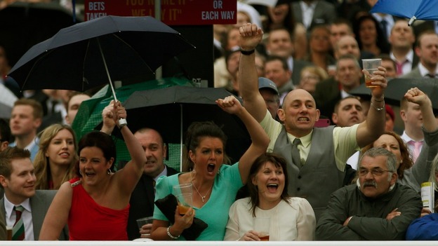 Crowds at Aintree for today's Grand National