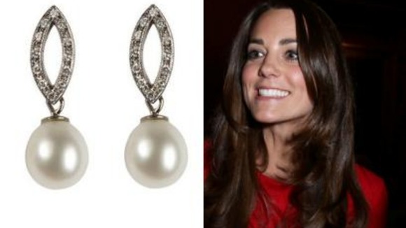 The Duchess of Cambridge ordered this pair of earrings worth £1,500.