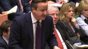 David Cameron at Prime Minister's Questions