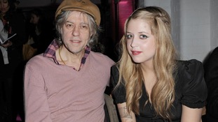 Bob Geldof and his daughter Peaches, who has died aged 25.