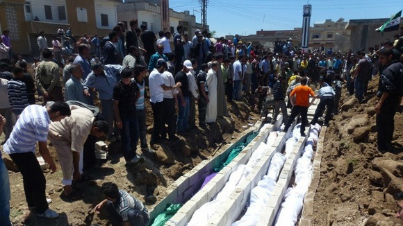 Burial in Houla