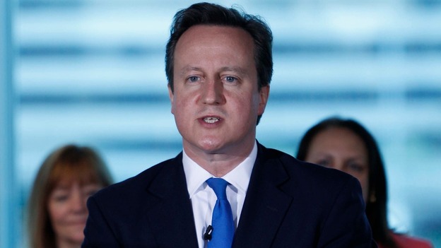 David Cameron, speaking in Manchester, today