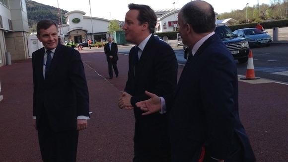 David Jones and Andrew RT Davies with David Cameron