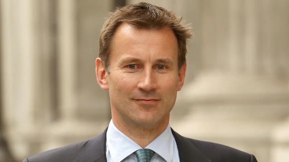 Jeremy Hunt arriving at the Leveson Inquiry