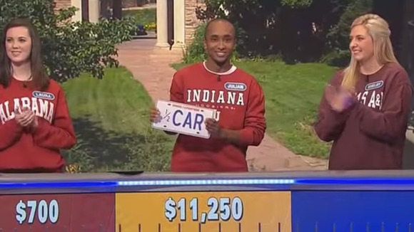 Indiana University student Julian Batts on the US gameshow.