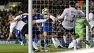 Gareth Bale's clearance helped spurs to a 3-1 win