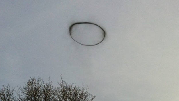 Teenager Georgina Heap spotted the ring in the sky