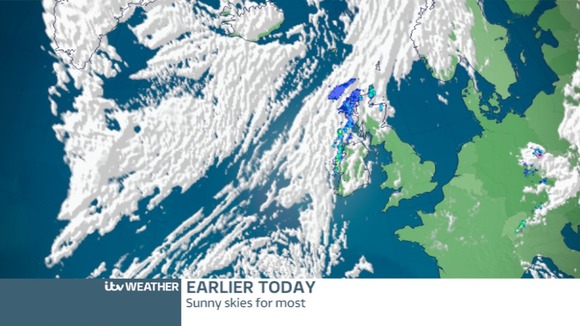 Satellite image: Clear skies across the region