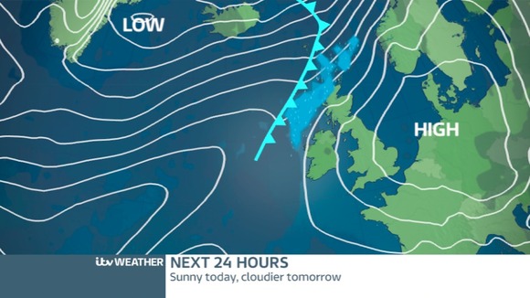 High Pressure moving to the east