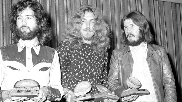 Jimmy Page, Robert Plant and John Bonham in 1970